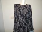 Essentiel Antwerp zwarte jurk witte vogel print open rug 38, Kleding | Dames, Jurken, Maat 38/40 (M), Verzenden, Zwart, Zo goed als nieuw