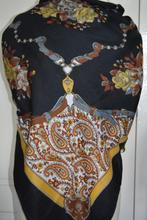 shawl, ruime vierkante voulard shawl, Ophalen of Verzenden, Zo goed als nieuw, Sjaal