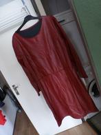 imitatie leer BURGUNDY jurk NEW COLLECTION 44 - gratis zend, Overige kleuren, Verzenden, Maat 42/44 (L), Nieuw