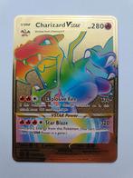 Rainbow Charizard V Star Pokémon metaal Brilliant Stars meta, Nieuw, Ophalen of Verzenden, Losse kaart