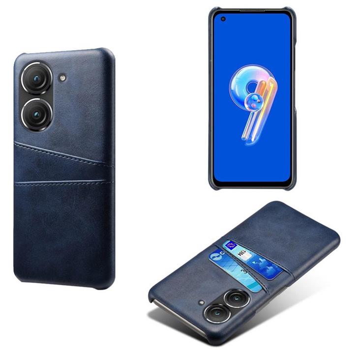 Back Cover met Opbergvakjes voor Asus Zenfone 9 / 10 _ Blauw, Telecommunicatie, Mobiele telefoons | Hoesjes en Frontjes | Overige merken