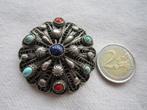 19.  Schitterende oude broche, hanger, zilver, Sieraden, Tassen en Uiterlijk, Antieke sieraden, Broche, Zilver, Ophalen