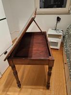 Bureautafel met ingelegd leer, Ophalen