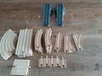 Playtive houten treinset en autobaan met toebehoren., Kinderen en Baby's, Speelgoed | Houten speelgoed, Ophalen, Zo goed als nieuw