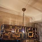 Bronzen ovaalvormige designlamp met leeslamp, Huis en Inrichting, Ophalen, Zo goed als nieuw, Metaal, Minder dan 50 cm