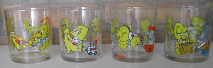 GLAZEN - Nutella / Ferrero: Hippo's / Cow Chicken / Kroko's, Verzamelen, Verrassingseieren, Zo goed als nieuw, Ophalen of Verzenden