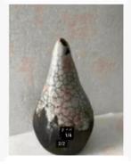 2 x RAKU vaas, 23 cm, of pot 15 cm, pr.p.stuk, Overige kleuren, Aardewerk of Porselein, Ophalen of Verzenden, Zo goed als nieuw
