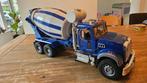Betonauto Bruder Mack Granite betonwagen 1:16 blauw, Ophalen of Verzenden, Zo goed als nieuw