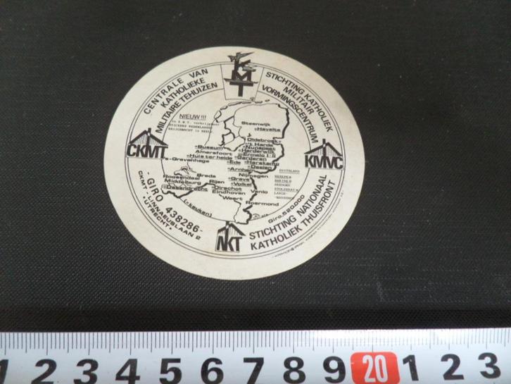 sticker leger CKMT KMT KMVC NKT militaire tehuizen, Verzamelen, Stickers, Zo goed als nieuw, Bedrijf of Vereniging, Ophalen