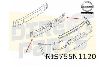 Nissan 350Z absorber op achterbumperbalk (te spuiten) Origin beschikbaar voor biedingen