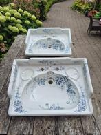 Set van 2 art nouveau wastafels bloemen The Oceanic