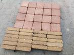 20m2 trommelstenen plus 12m2 waaltjes, Ophalen, Zo goed als nieuw, Beton, Klinkers