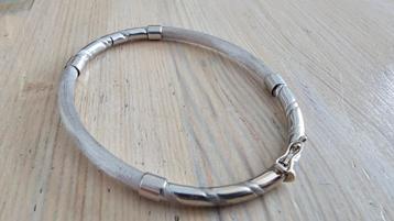ZGAN 14K 585 witgouden slavenarmband 10,7 GRAM ITALY €750 beschikbaar voor biedingen