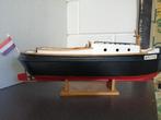 PRACHTIGE ZWARE HOUTEN BOOT JAREN 60 MOOIE STAAT 55X20X15 CM, Gebruikt, Ophalen of Verzenden, X, X