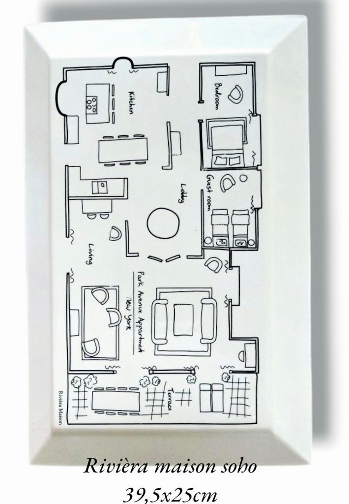 Rivièra maison soho porselijn, Huis en Inrichting, Keuken | Servies, Ophalen of Verzenden