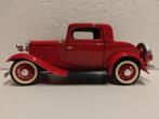 Ford 1932 Coupe 3 window rood Signature metal nobox 1:18 KRD, Ophalen of Verzenden, Zo goed als nieuw, Auto, Overige merken