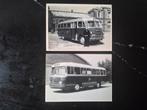 2 foto's Eltax bussen Leiden 13x18 cm, Ophalen of Verzenden, Zo goed als nieuw, Tram, Kaart of Prent