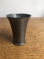 Antieke tinnen beker - gemerkt De Poorten, Antiek en Kunst, Antiek | Tin, Ophalen of Verzenden