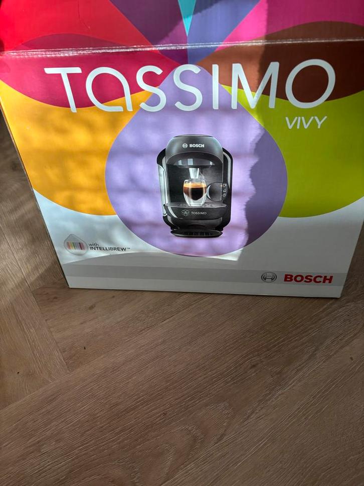 Bosch Tassimo Vivy Koffiezetapparaat, Witgoed en Apparatuur, Koffiezetapparaten, Zo goed als nieuw, Koffiepads en cups, Espresso apparaat