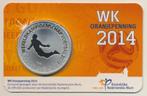 Nederland WK Oranjepenning zweefduik 2014 in coincard, Ophalen of Verzenden, Overige materialen, Nederland