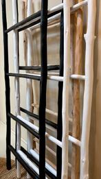 Teakhouten Ladders - 150/60cm wit/ zwart/ blank, Huis en Inrichting, Ophalen, Nieuw