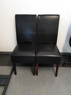 Eetkamerstoelen, Huis en Inrichting, Stoelen, Ophalen, Gebruikt, Twee, Bruin