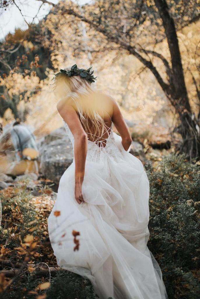 Trouwjurk Rebecca Ingram (36-38), Kleding | Dames, Trouwkleding en Trouwaccessoires, Zo goed als nieuw, Trouwjurk, Wit, Ophalen of Verzenden