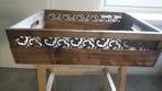 houten dienblad met mooie metalen rand, Antiek en Kunst, Antiek | Woonaccessoires, Ophalen of Verzenden