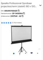 Oprolbaar projectiescherm, Audio, Tv en Foto, Projectieschermen, Ophalen, Handmatig, Nieuw