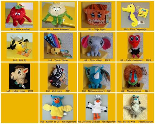 knuffels van diverse Lidl en Plus spaaracties, Verzamelen, Supermarktacties, Lidl, Ophalen