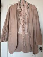 Cigno Nero , leren halflange jas , oudroze kleur, maat 38, Maat 38/40 (M), Ophalen of Verzenden, Zo goed als nieuw, Jasje