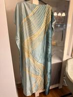 Kaftan nieuw satijn look zeegroen print maat 52/54 Chic Me, Kleding | Dames, Grote Maten, Jurk, Nieuw, Ophalen of Verzenden, Chic me