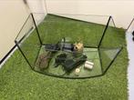 Aquarium met aantal spullen 50(lengte) x  26/29 (breed), Dieren en Toebehoren, Vissen | Aquaria en Toebehoren, Ophalen, Gebruikt