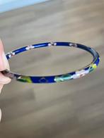 Vintage Cloisonné Email Armband konings blauw, Ophalen of Verzenden, Zo goed als nieuw, Blauw