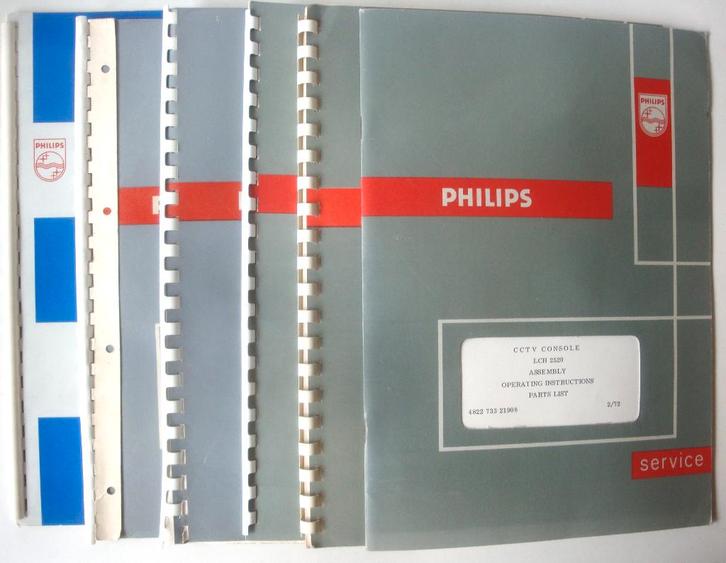 Philips Service brochures 70-er jaren van diverse apparatuur, Boeken, Techniek, Zo goed als nieuw, Elektrotechniek, Ophalen of Verzenden
