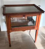 Antiek/ vintage theekastje, Huis en Inrichting, Ophalen, Gebruikt, Met klep(pen), 50 tot 100 cm