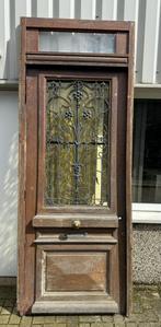 Werkelijk prachtige eiken voordeur uit 1890, Doe-het-zelf en Verbouw, Deuren en Horren, 215 cm of meer, 80 tot 100 cm, Zo goed als nieuw