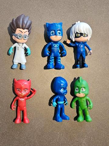 PJ masks set van 6 poppetjes 7  cm  beschikbaar voor biedingen