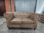 2 chesterfield style banken., Ophalen, 150 tot 200 cm, 75 tot 100 cm, Zo goed als nieuw