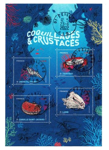 Jaar 2022 Y&T F5557 Bloc Coquillages & Crustacés avec 4 timb beschikbaar voor biedingen