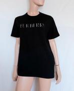 ,BURBERRY Shirt , Maat L, Verzenden, Zo goed als nieuw, Zwart, Korte mouw