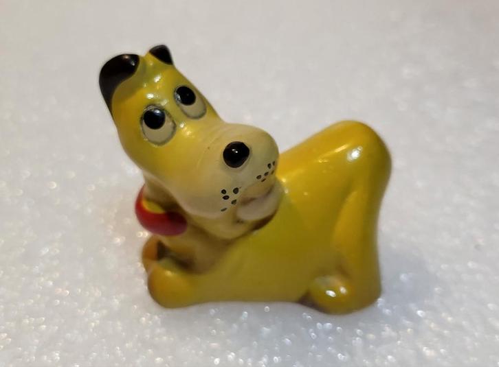 Vintage Keramiek Puntenslijper potlood Hond Pluto Disney, Verzamelen, Disney, Zo goed als nieuw, Beeldje of Figuurtje, Goofy of Pluto