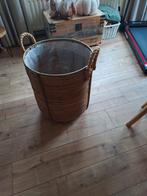 Bloempot van vlechtwerk, Huis en Inrichting, Woonaccessoires | Schalen en Manden, Ophalen of Verzenden, Rond, Riet