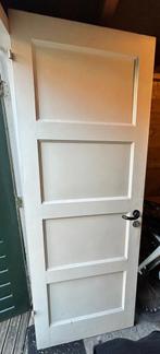 Houten deur, 78x210 cm, Ophalen, Gebruikt, Minder dan 80 cm, Binnendeur