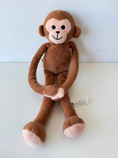Knuffel slungel aap 35-45 cm (groot) magneetpootjes / Hema, Kinderen en Baby's, Speelgoed | Knuffels en Pluche, Zo goed als nieuw
