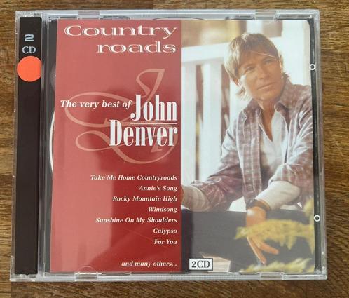 CD John Denver Country Roads dubbel CD, Cd's en Dvd's, Cd's | Country en Western, Zo goed als nieuw, Boxset, Ophalen of Verzenden