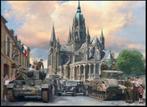 Grote print "de bevrijding van Bayeux" , geweldig !!!!, Ophalen of Verzenden, Nederland, Foto of Poster