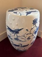 Keramische kruk in blauw Aniek, Antiek en Kunst, Ophalen