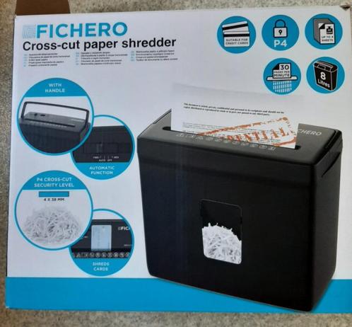 Papiervernietiger : Fichero Cross-Cut Paper Shredder, Diversen, Bureau-accessoires, Zo goed als nieuw, Ophalen of Verzenden