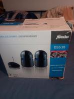 Alecto Draadloze Stereo Luidsprekerset DSS-35, Gebruikt, Minder dan 60 watt, Front, Rear of Stereo speakers, Ophalen